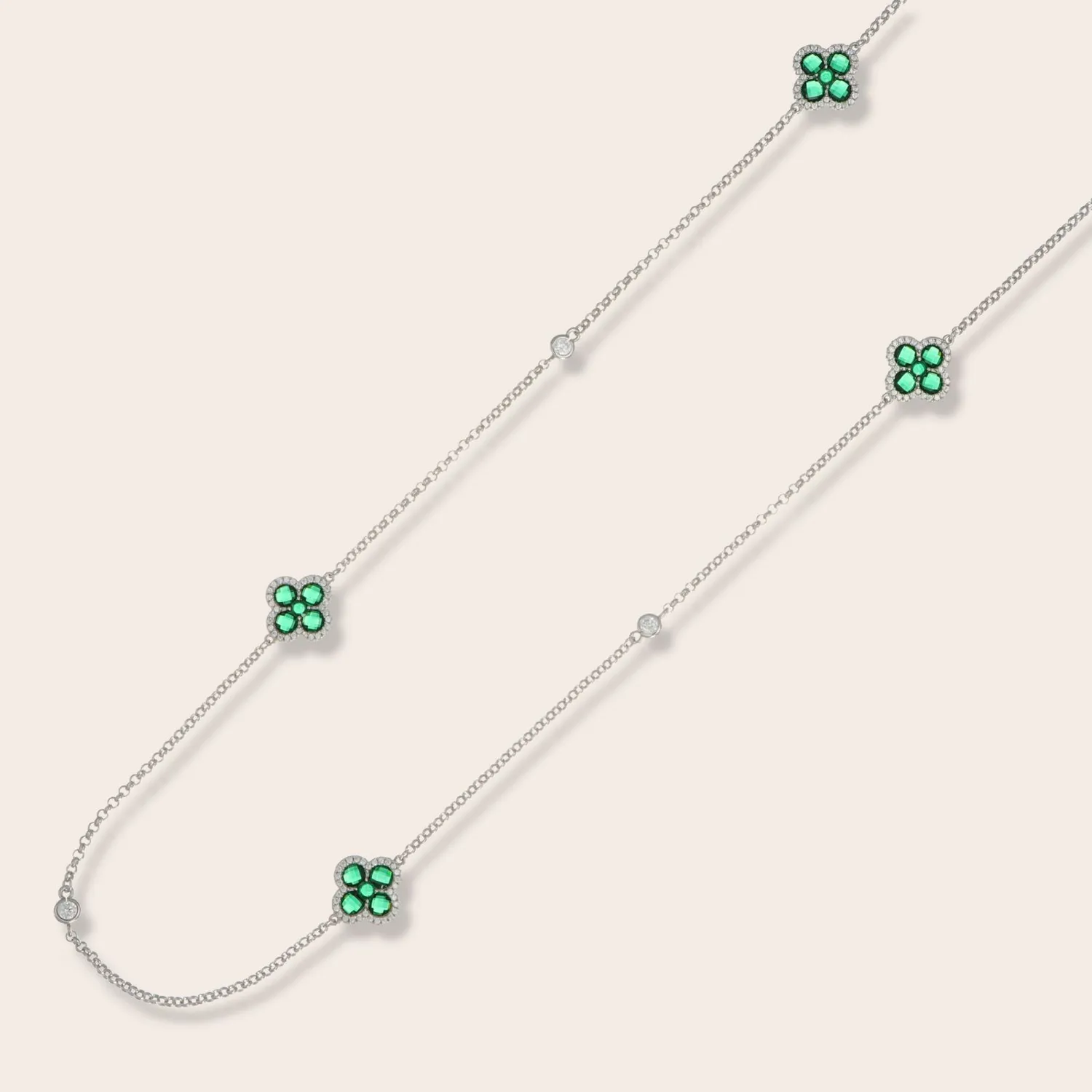 Ultima Edizione Flower collier long 90 cm fleur