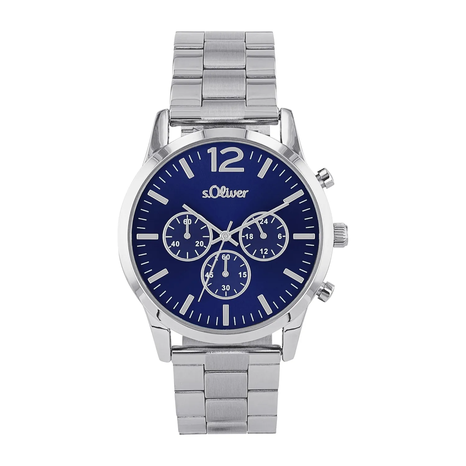 s.Oliver montre chronographe homme noir acier