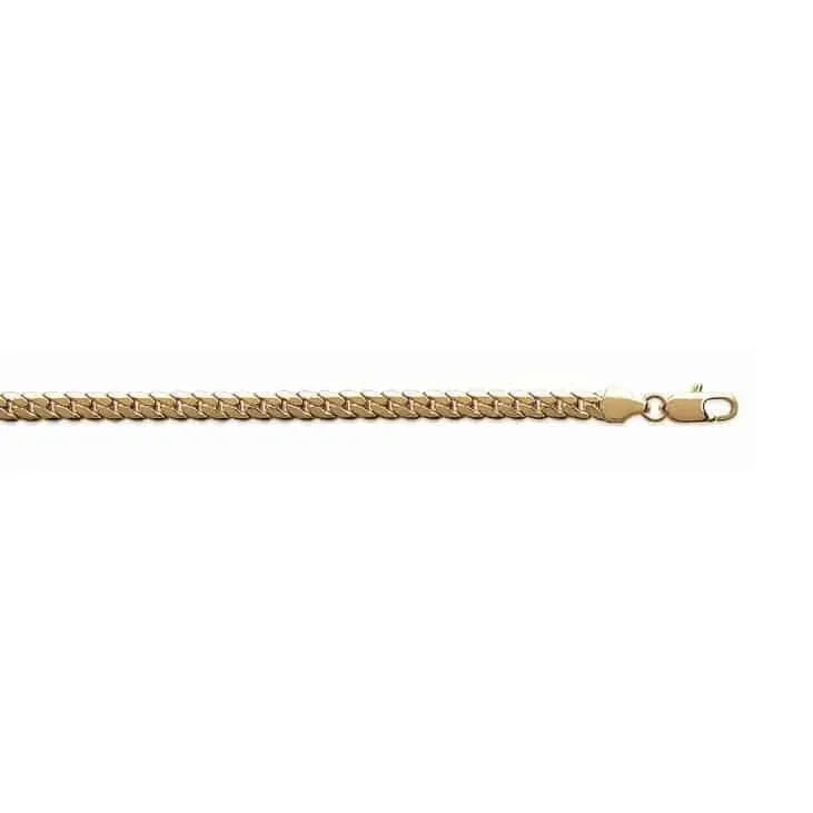 Oriana France maille anglaise bracelet plaqué or medium