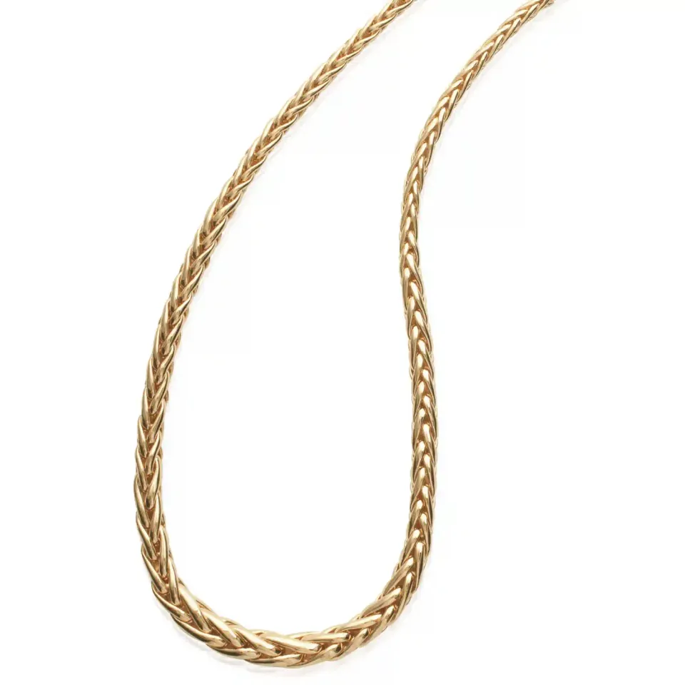 Oriana France palmier fait main collier plaqué or 18 carats