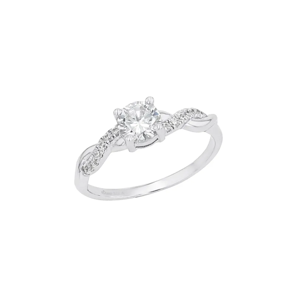 s.Oliver Solitaire bague femme argent zircone taille 56