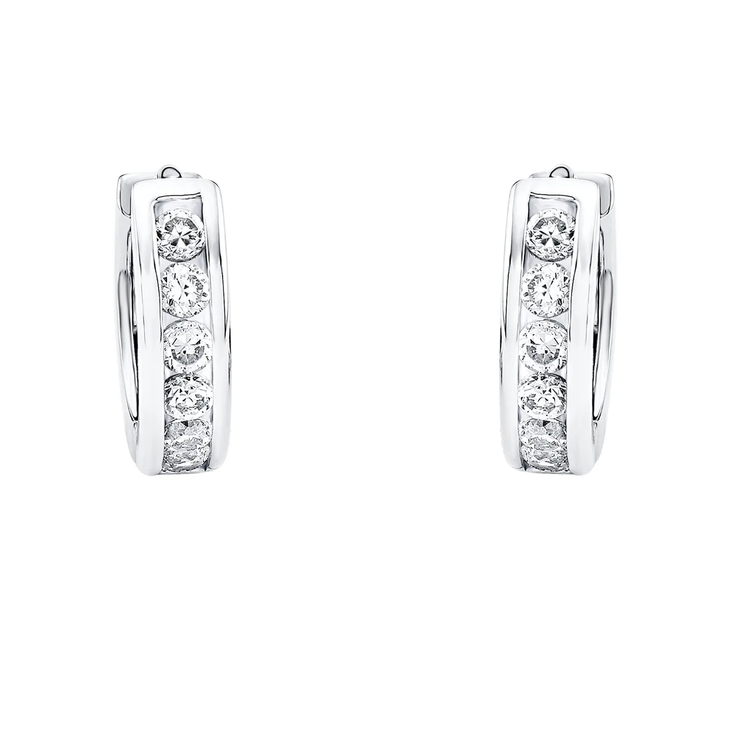 s.Oliver créoles fille argent classique zircon