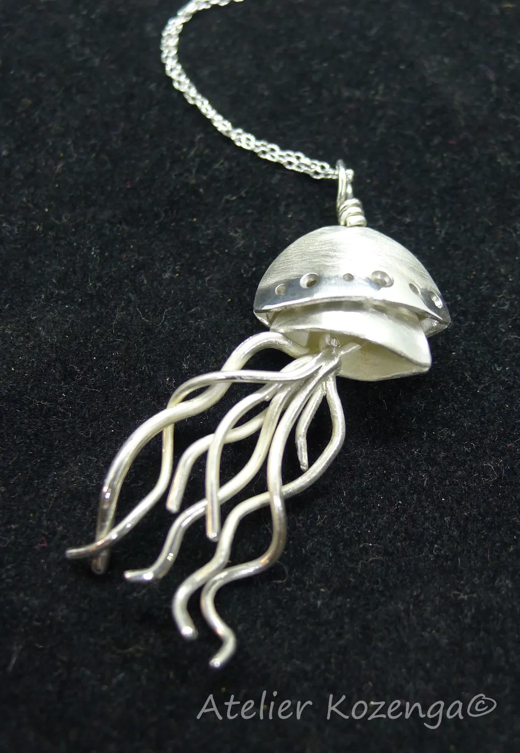 L'Atelier Kozenga Méduse pendentif argent 950