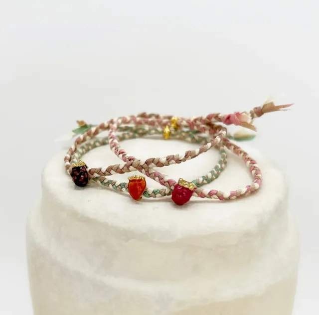 Elise Tsikis Hanelis bracelet enfant rose ajustable
