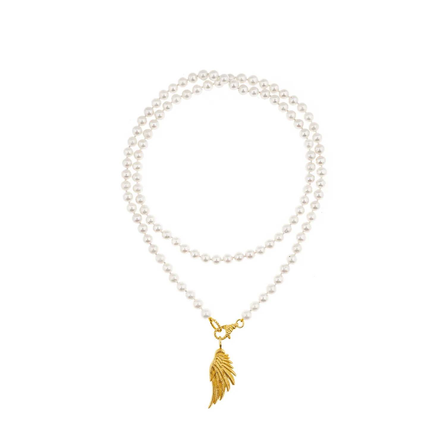 Lorella Tamberi Canal Artemis Wing collier perles 92 cm