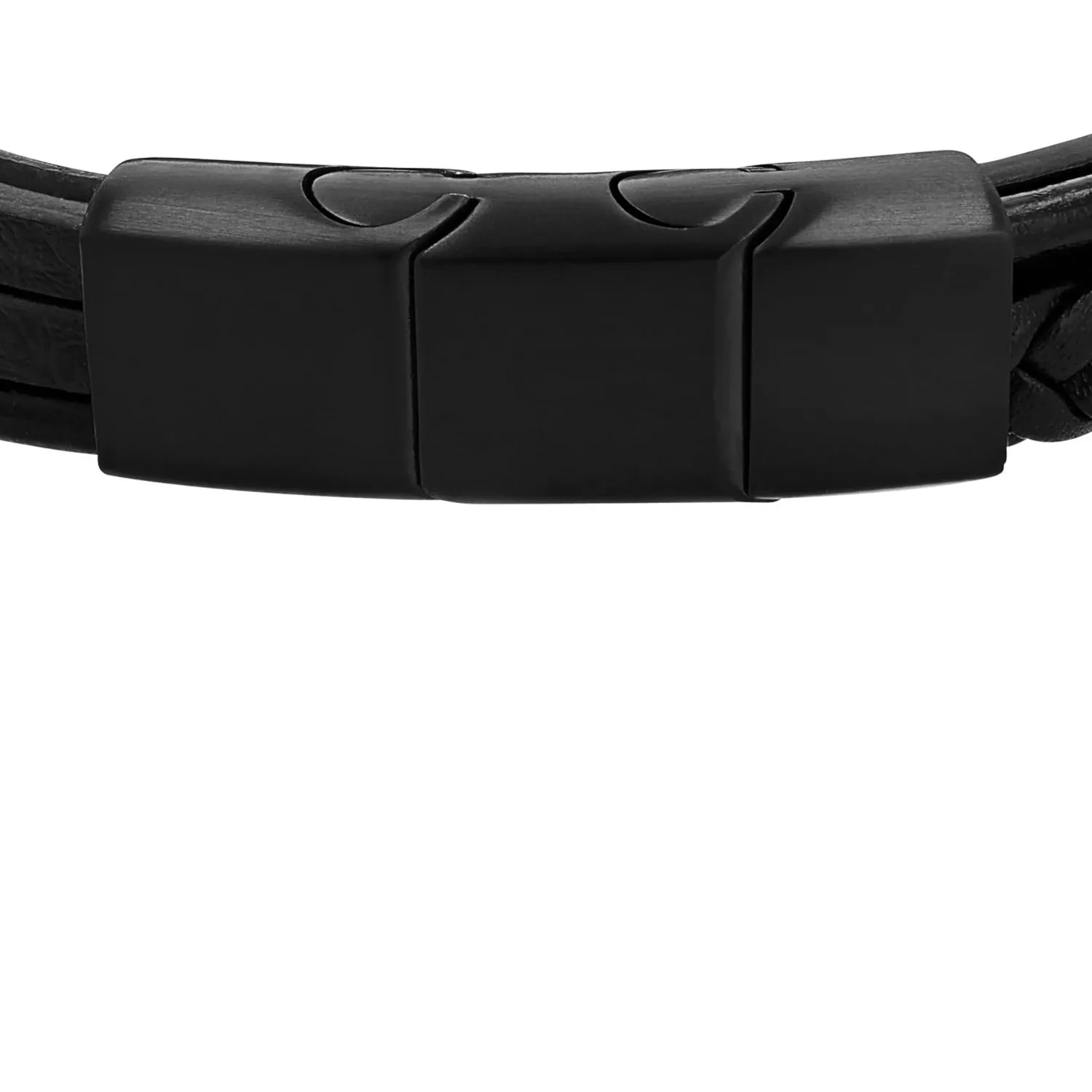 s.Oliver Bracelet Homme Cuir Acier Classique