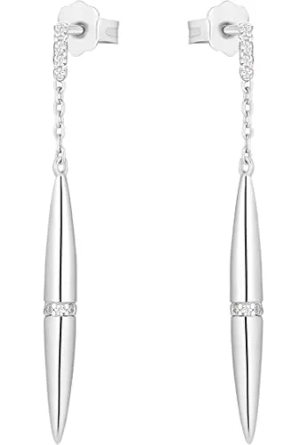 s.Oliver 2034977 boucles pendantes argent zircone 3,9 cm