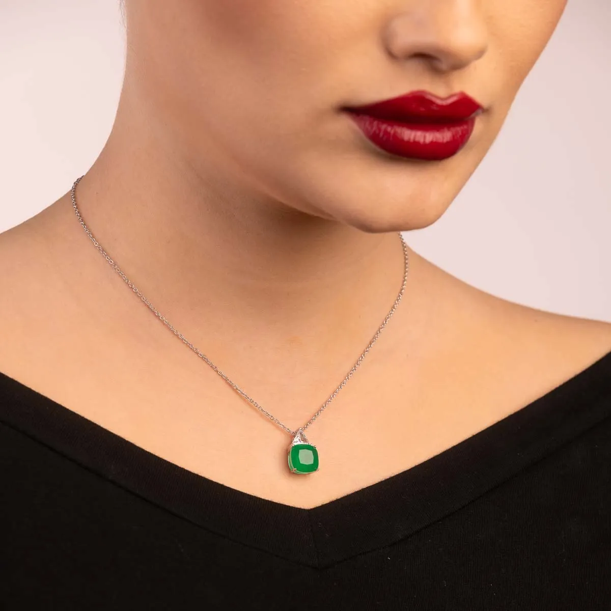 Ultima Edizione Double Pierre Carré pendentif couleur