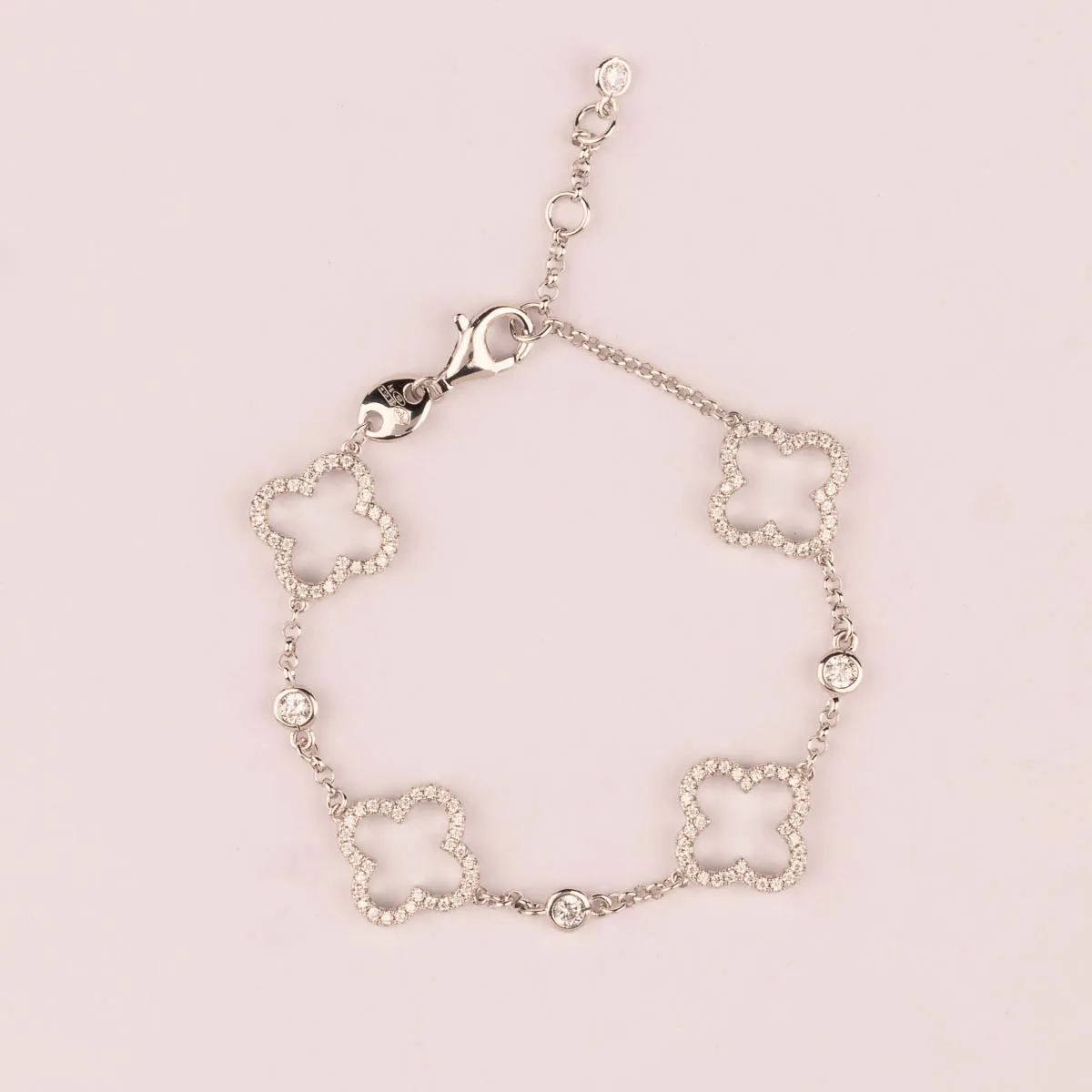 Ultima Edizione Fiori Stilizzati bracelet fleurs zircons