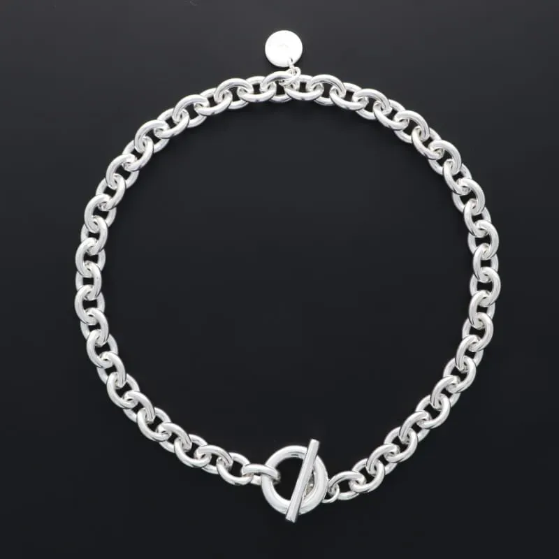 Secret de Cuir N°501 collier chaîne forçat plaqué argent