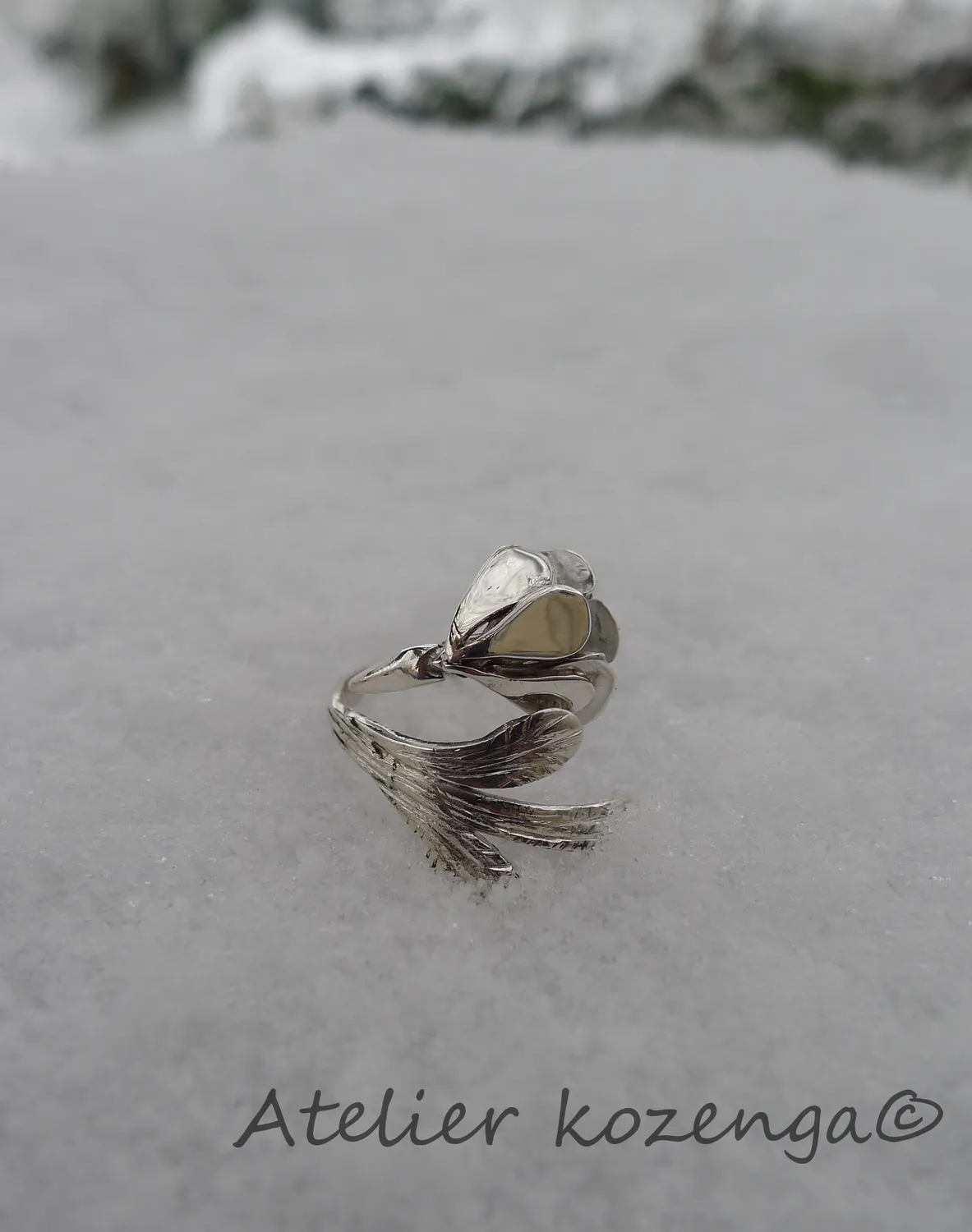 L'Atelier Kozenga Huppé bague argent oiseau