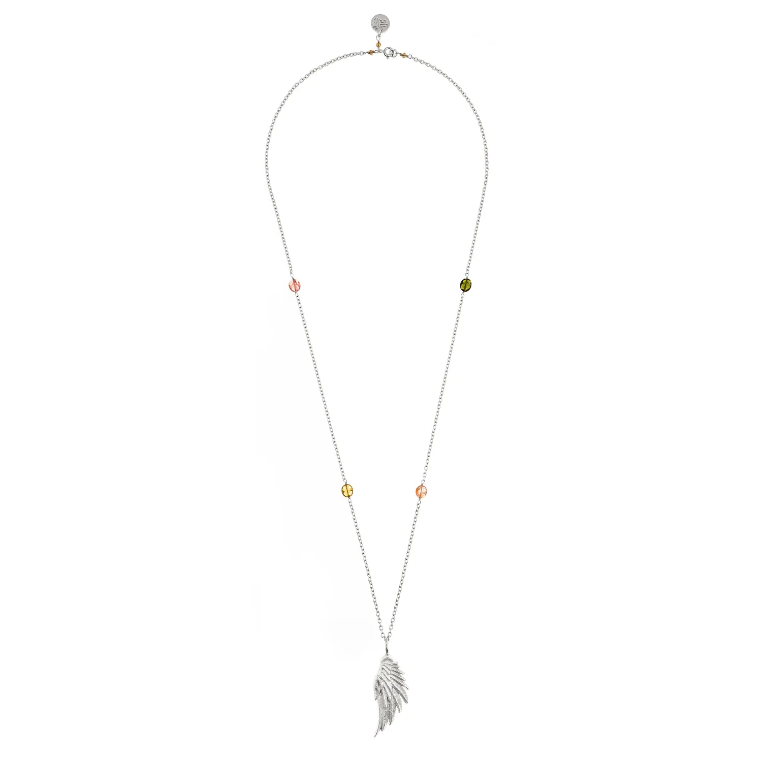 Lorella Tamberi Canal Artemis Large Wing collier tourmalines