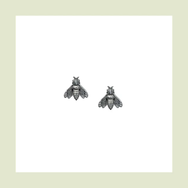 Lorella Tamberi Canal Bee Queen Small Bee boucles abeille ruthénium