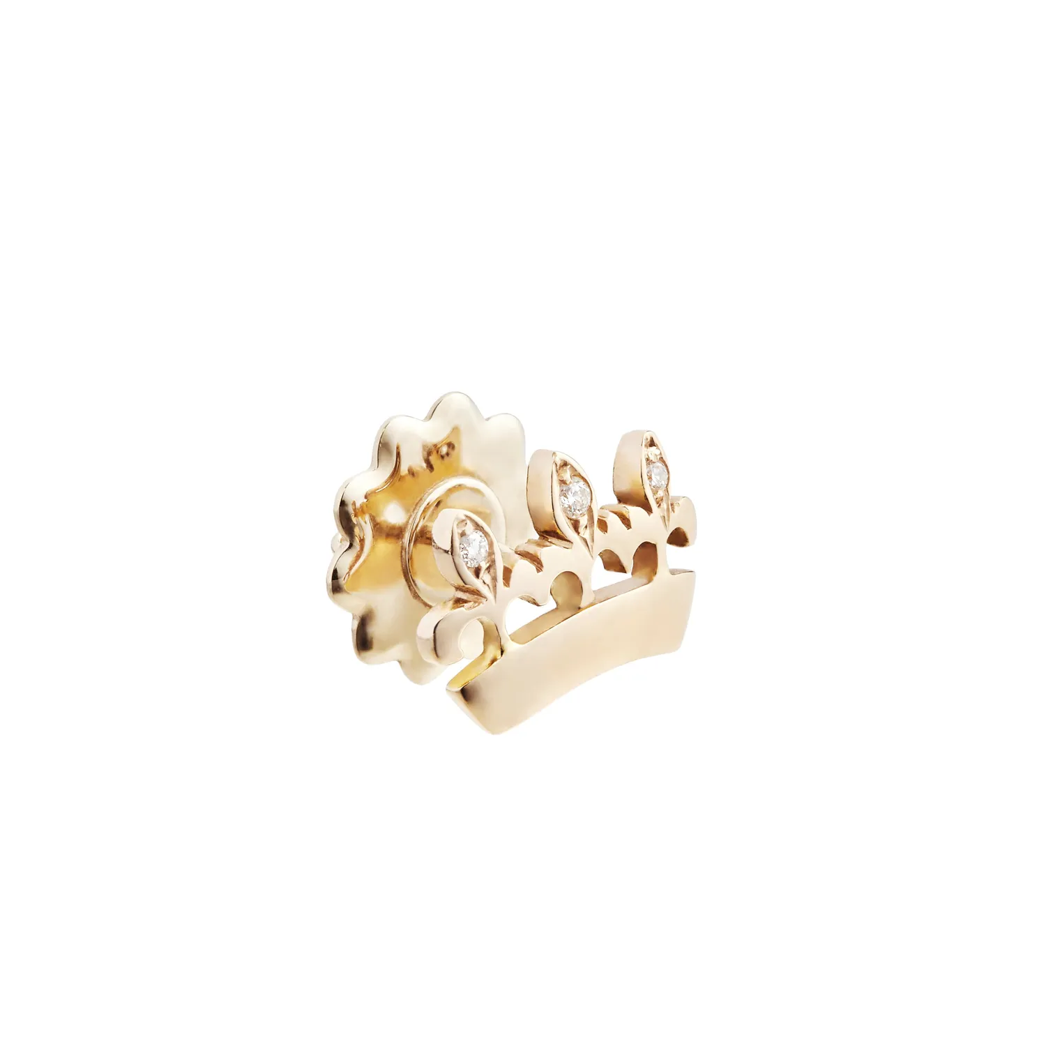 Lorella Tamberi Canal Bee Queen Crown boucles d'oreilles diamants