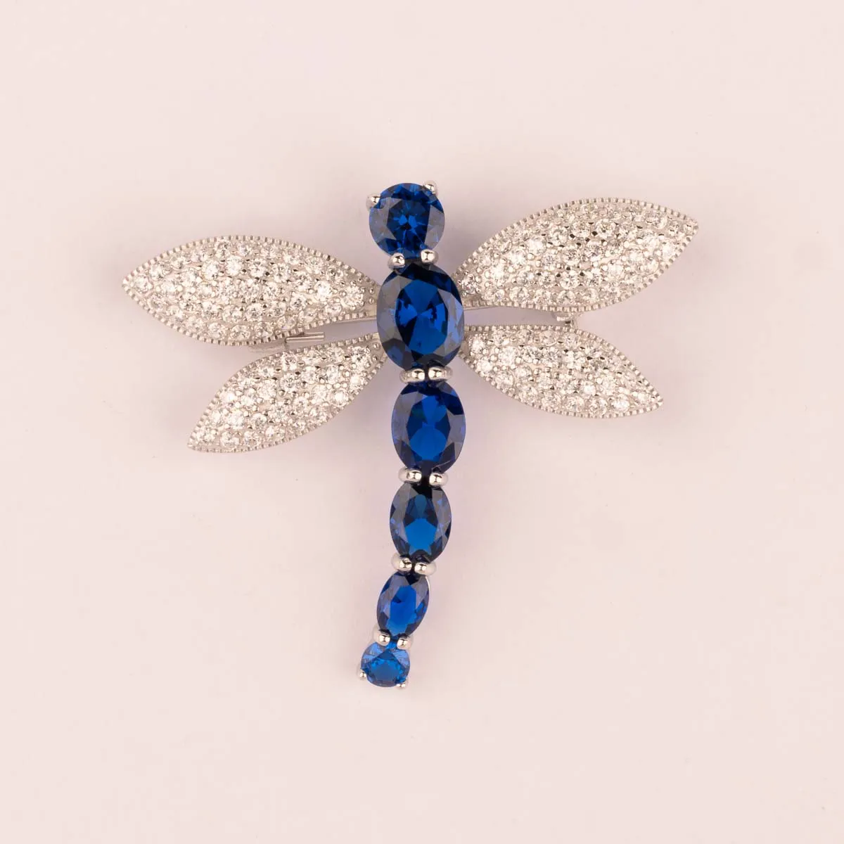 Ultima Edizione libellula zircons couleur broche