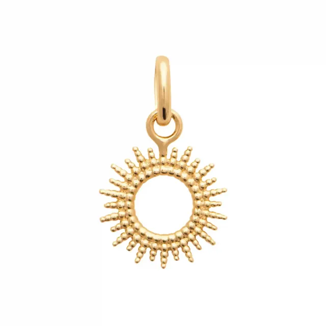 Oriana France pendentif soleil plaqué or 18 carats