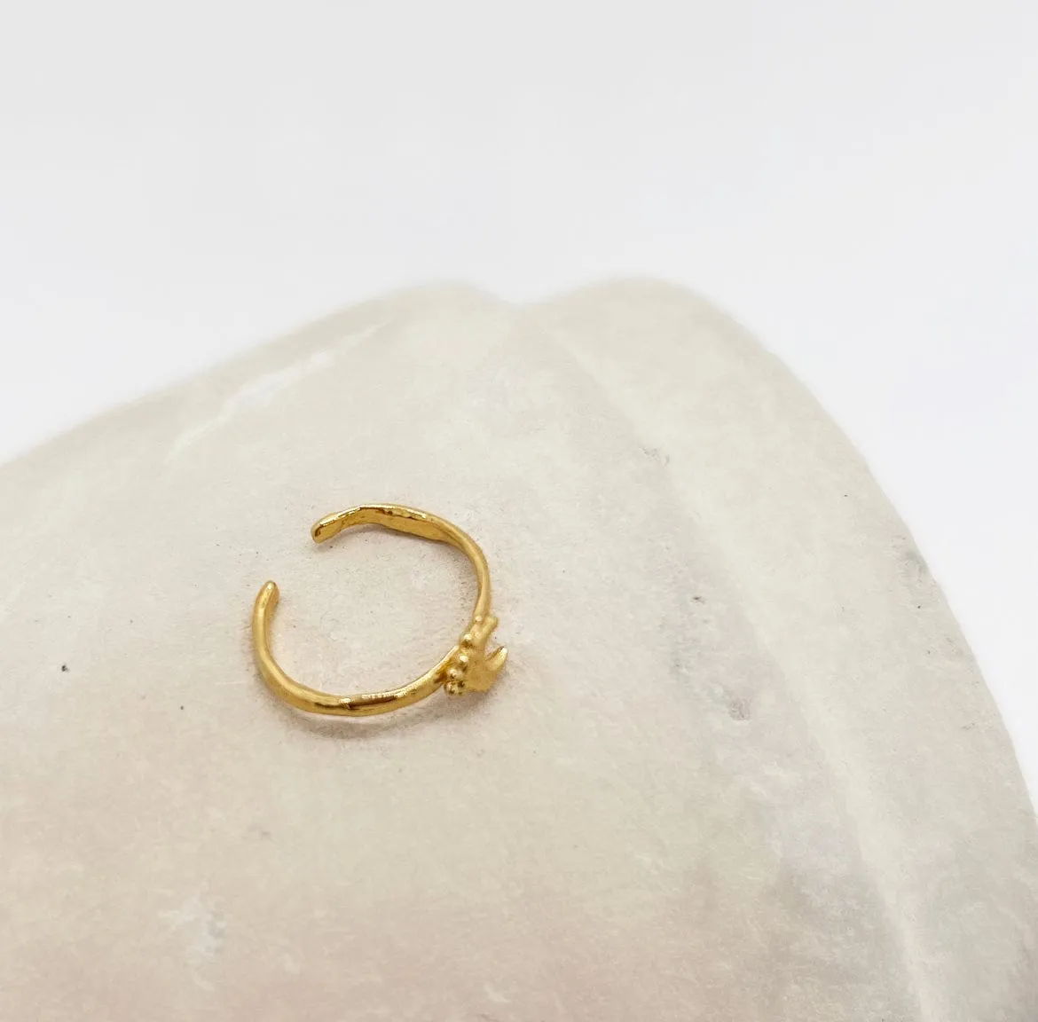 Elise Tsikis Celeste bague dorée femme ajustable