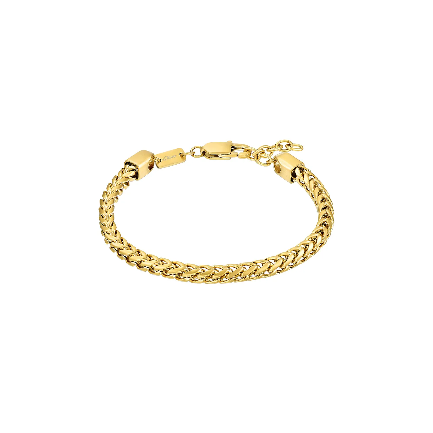 s.Oliver bracelet homme noir acier moderne