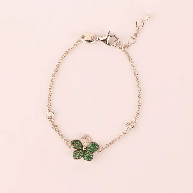 Ultima Edizione Fiore Singolo Pavé bracelet fleur