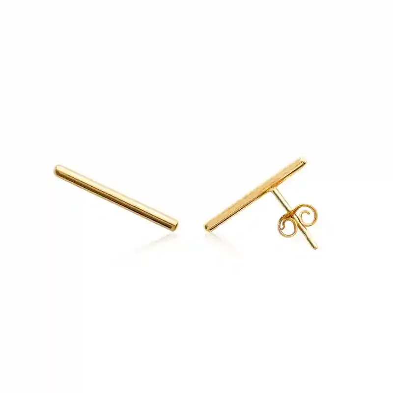 Oriana France boucles d’oreilles barrette plaqué or hypoallergénique