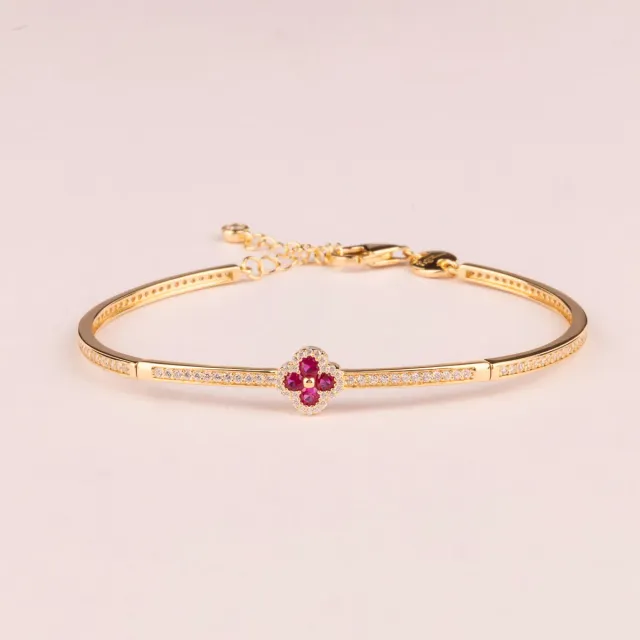 ULTIMA EDIZIONE 1 fleur colorée bracelet rigide