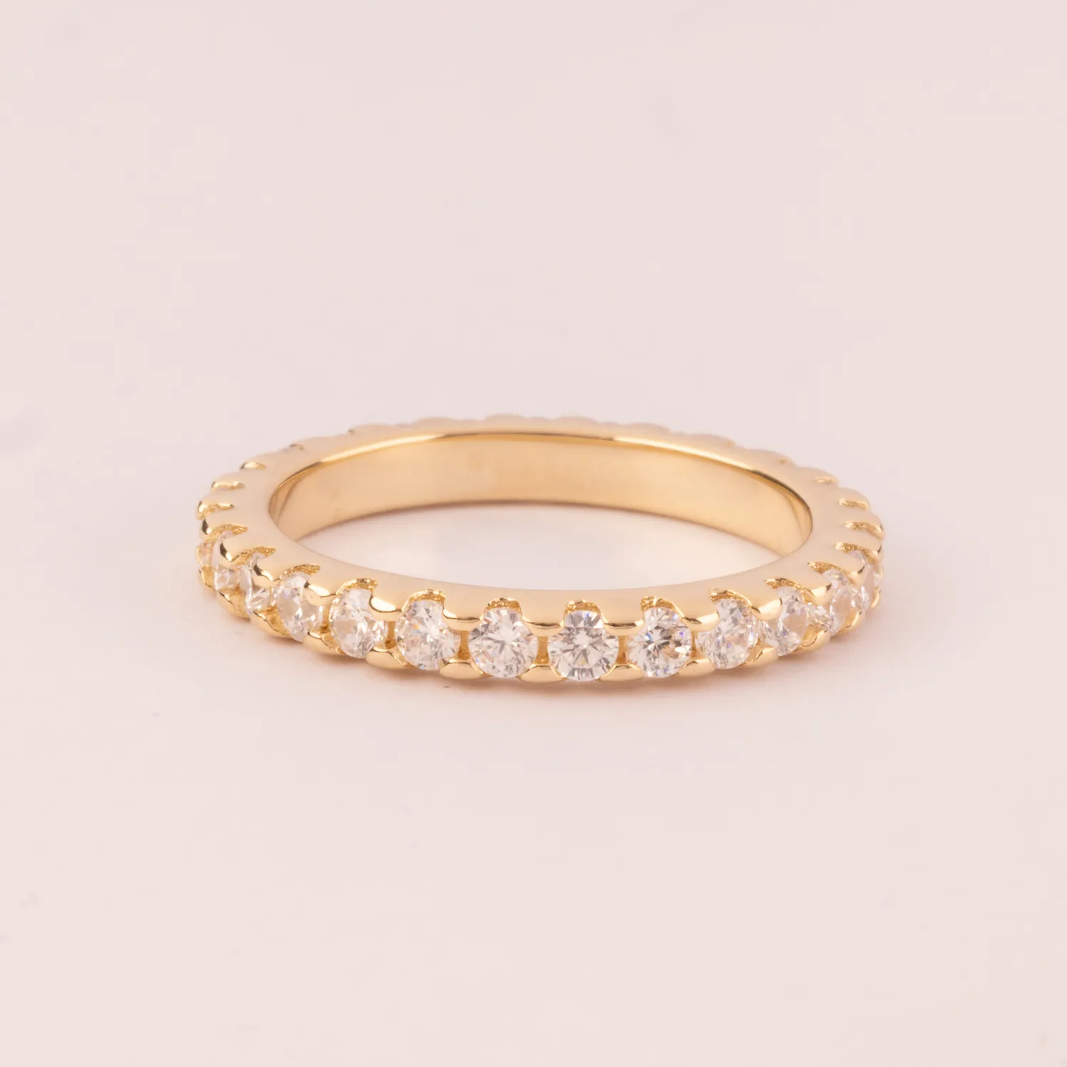 ULTIMA EDIZIONE Fedina bague éternité zircons 2 mm
