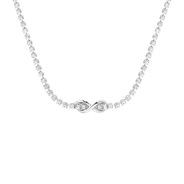 s.Oliver 2034963 collier femme argent 925 rhodié véritable