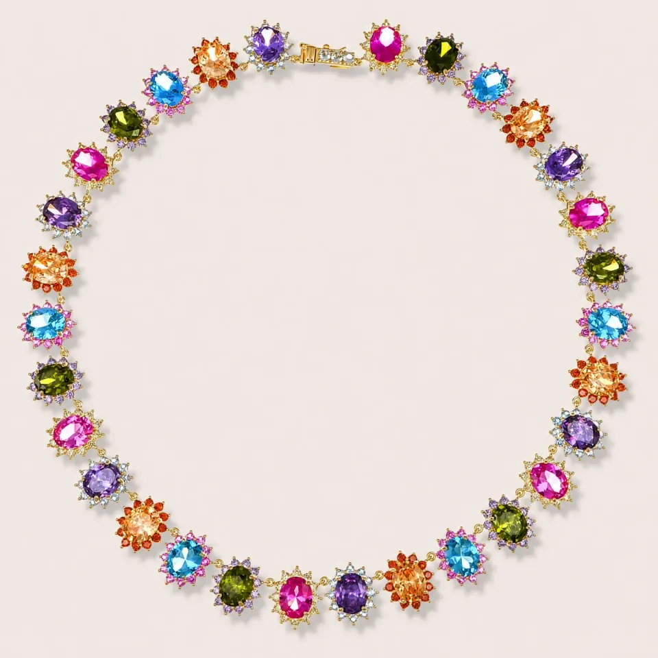 Ultima Edizione Multicolor collier pierres couleur éclat