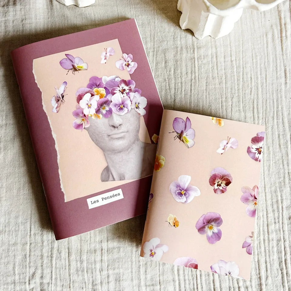 Elise Tsikis Les Pensées carnet grand A5 ligné