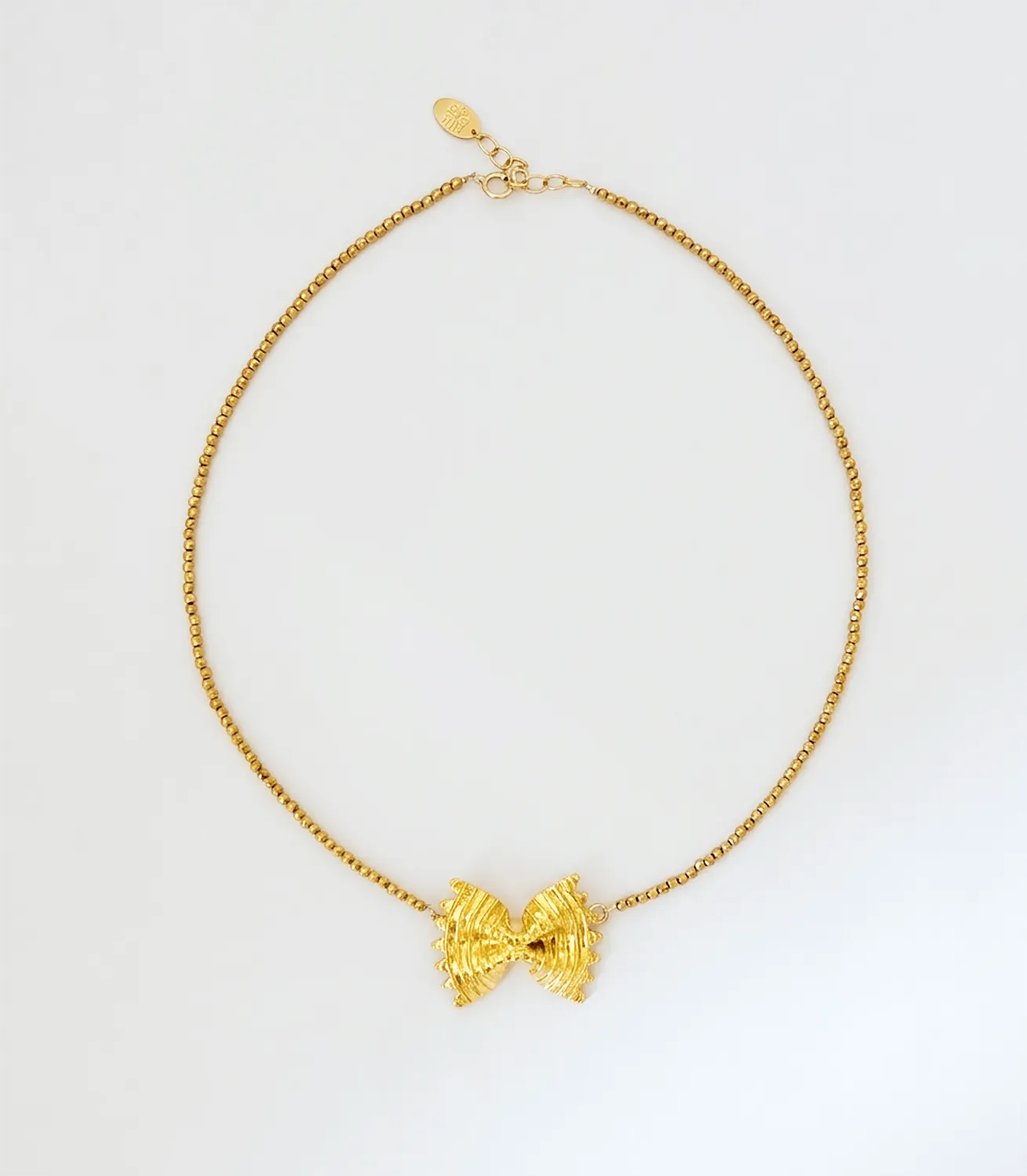 Elise Tsikis Farfallali collier pendentif farfalle doré