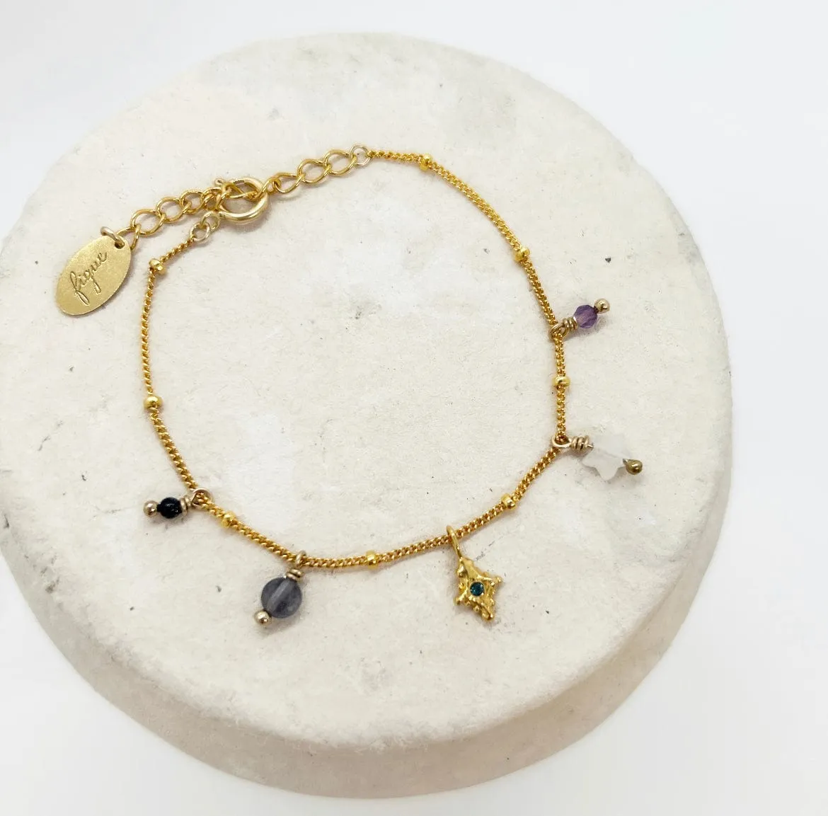 Elise Tsikis Tali bracelet pêche femme étoiles