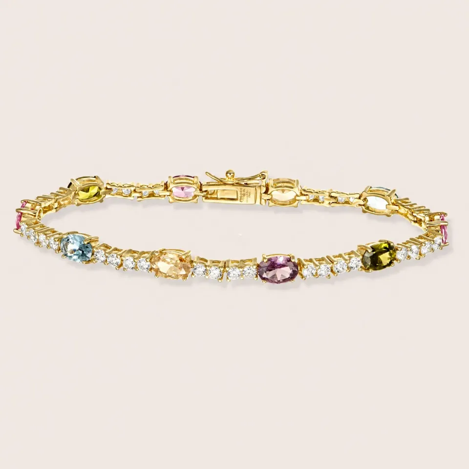 Ultima Edizione Ovalini Multicolore bracelet tennis multicolore