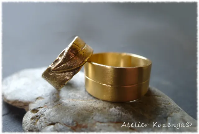 L'Atelier Kozenga Alliance Or bague or recyclé fait main