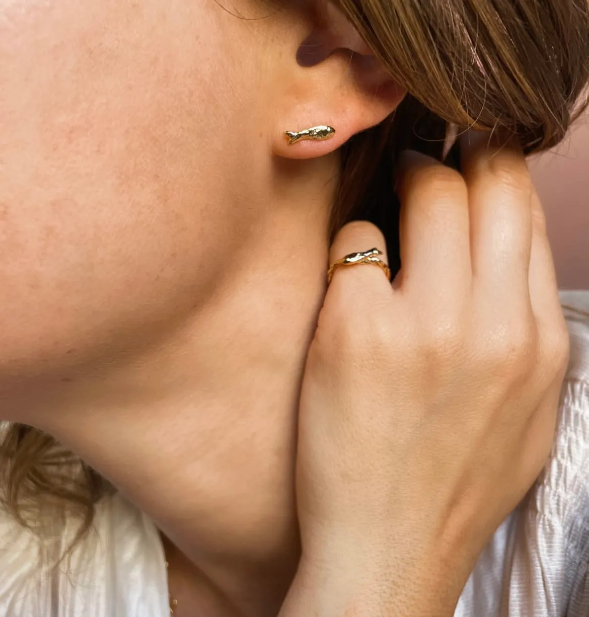 Elise Tsikis Peski boucles d'oreilles poisson enfant