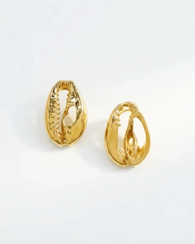 Elise Tsikis Rhea boucles d'oreilles coquillage archive