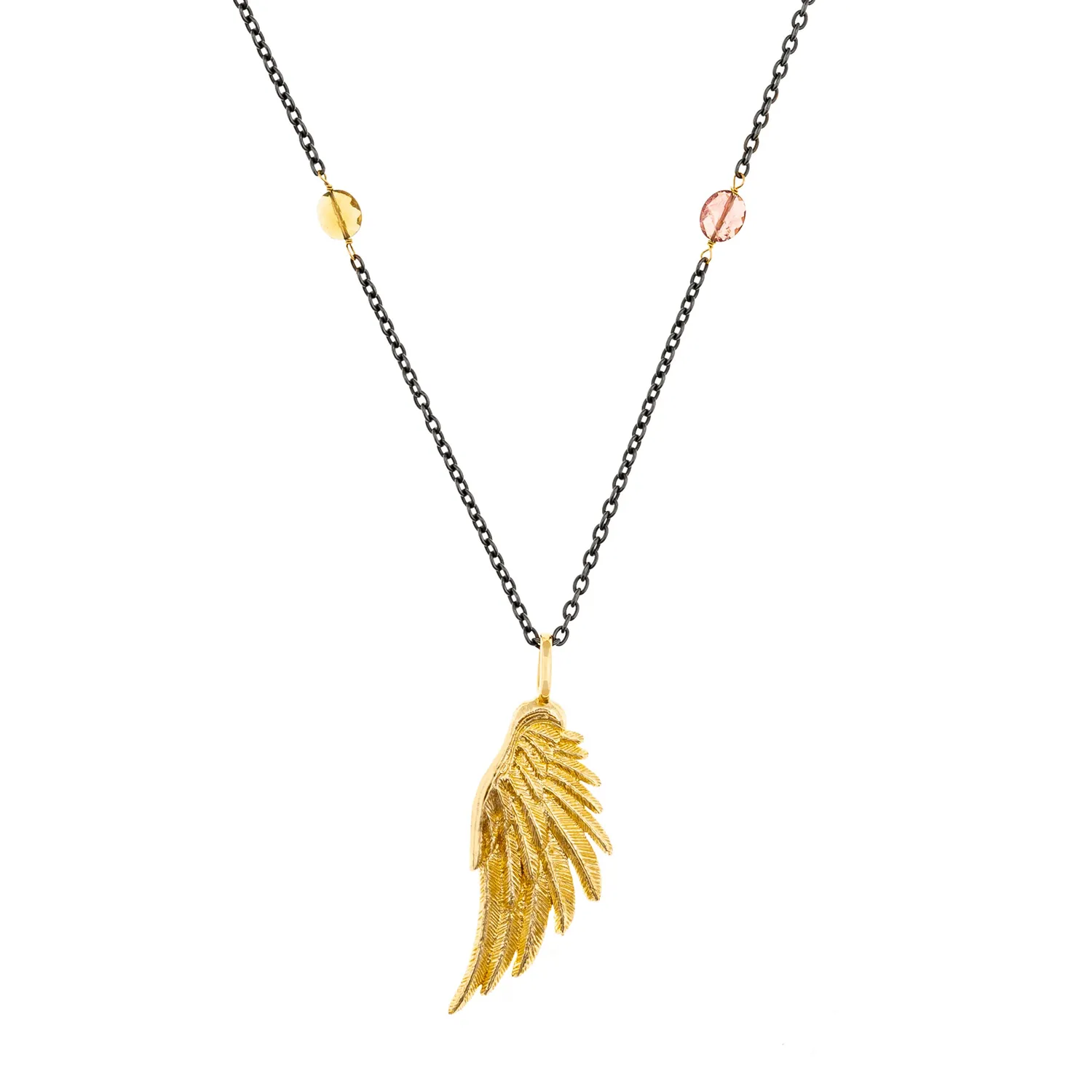 Lorella Tamberi Canal Artemis collier aile tourmalines 52 cm