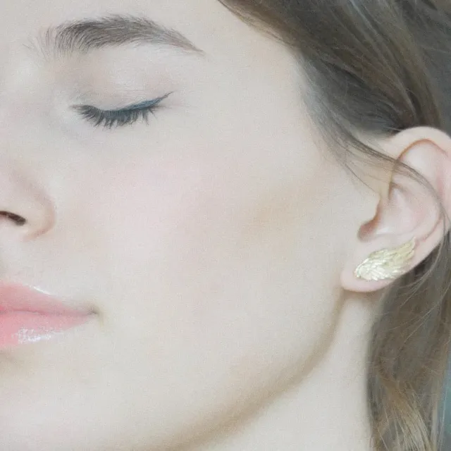 Lorella Tamberi Artemis Wing boucles d'oreilles dorées