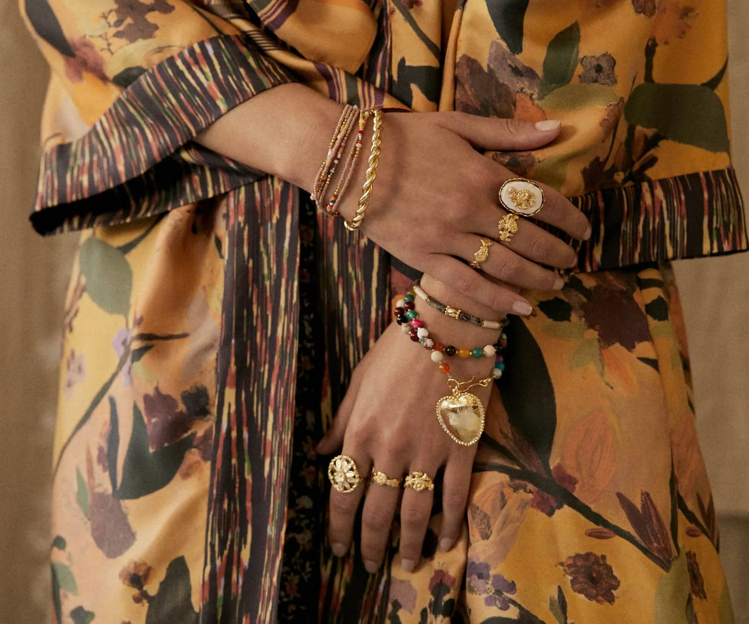Elise Tsikis Archive Cerbaia bracelet double cœur