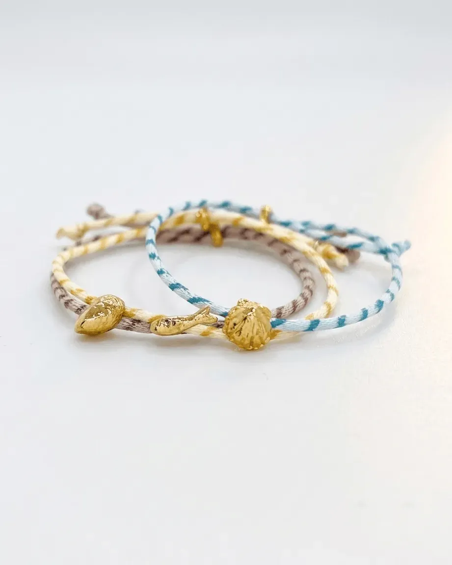 Elise Tsikis Ecume bracelet ajustable bleu poisson