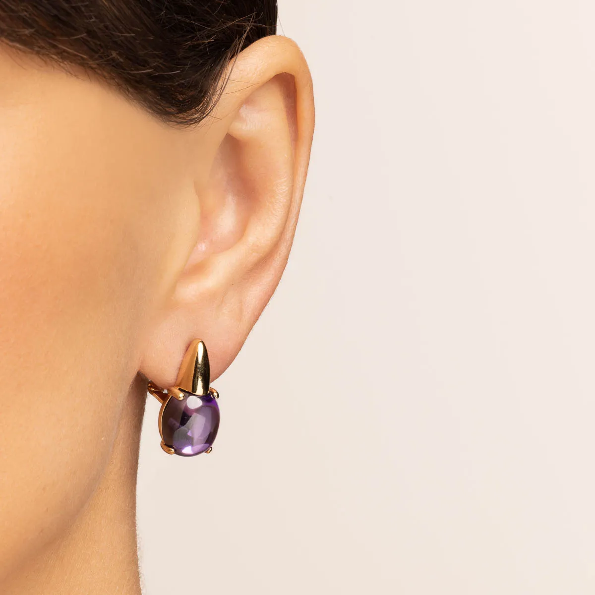 Ultima Edizione Cabochon Ovale boucles oreilles pierre ovale