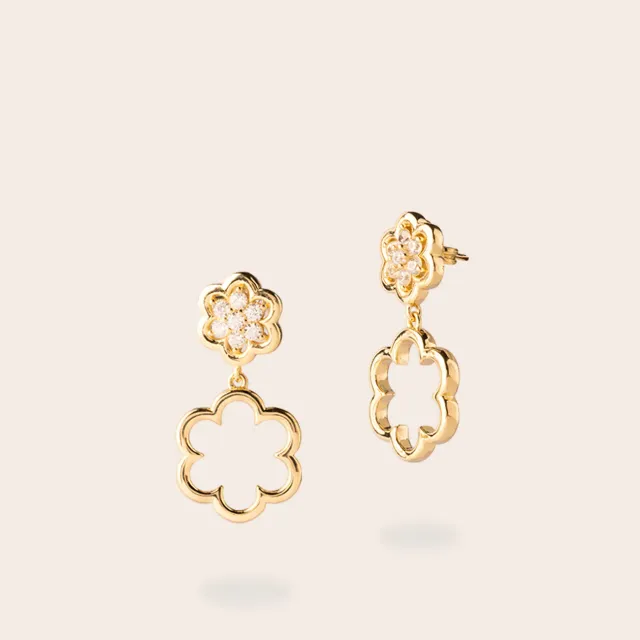 Ultima Edizione Daisy boucles pendantes bord lisse