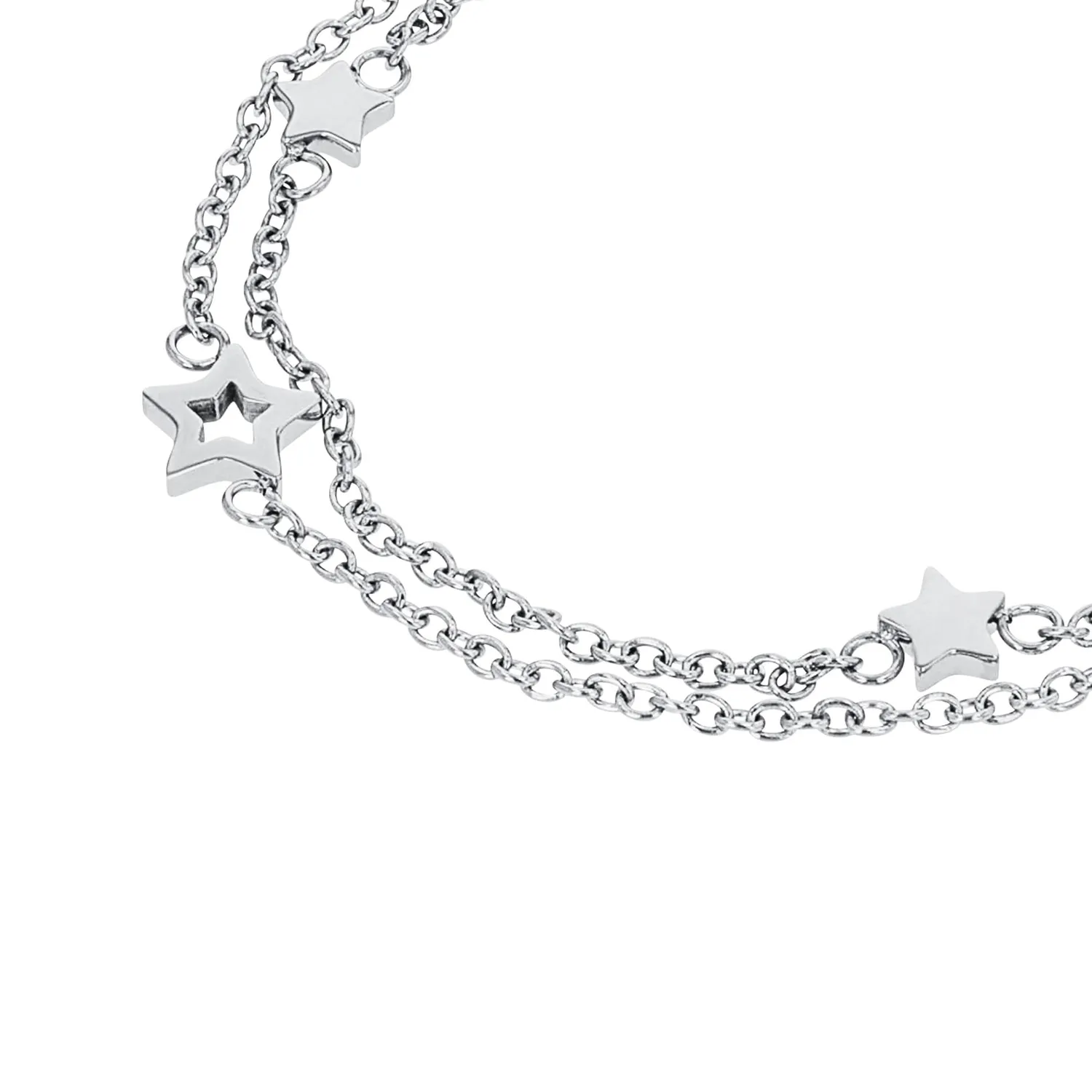 s.Oliver Bracelet Fille Acier Argenté Étoiles 16 cm