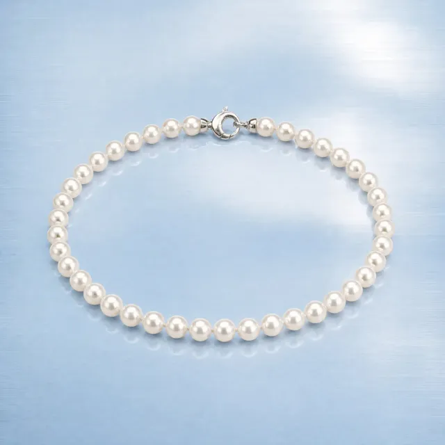 ULTIMA EDIZIONE Perla Conchiglia collier 10 mm blanc