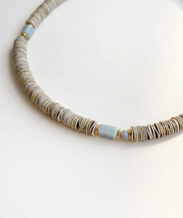 Elise Tsikis Eleftheria Samothrace collier perles naturelles