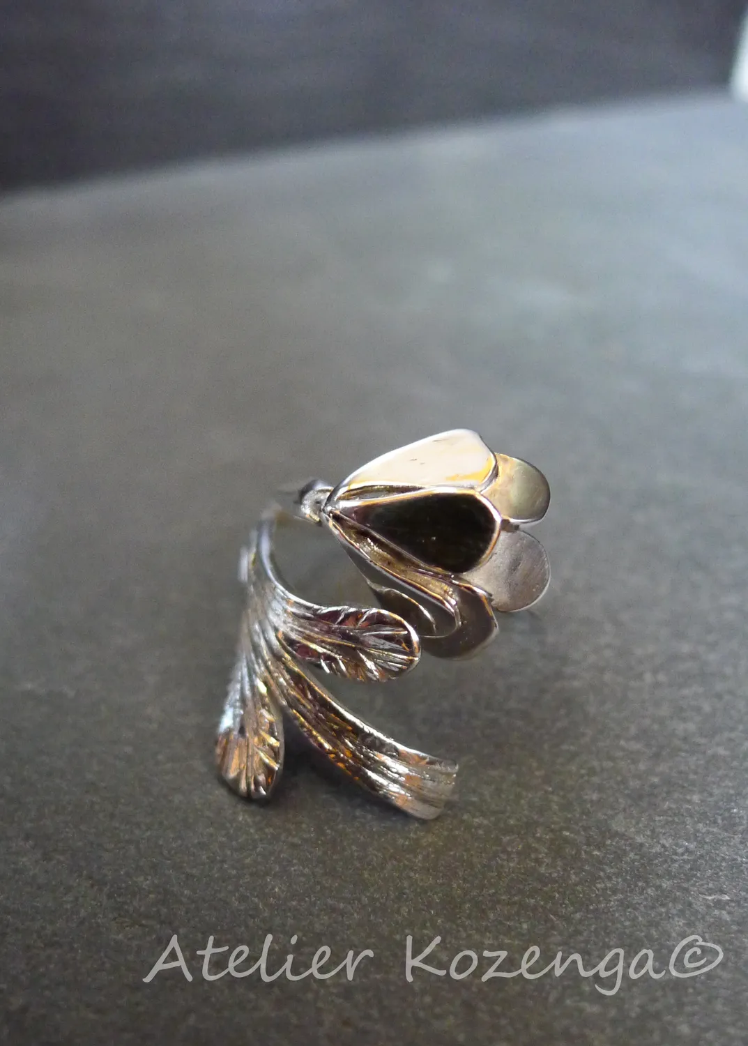 L'Atelier Kozenga Huppé bague argent oiseau