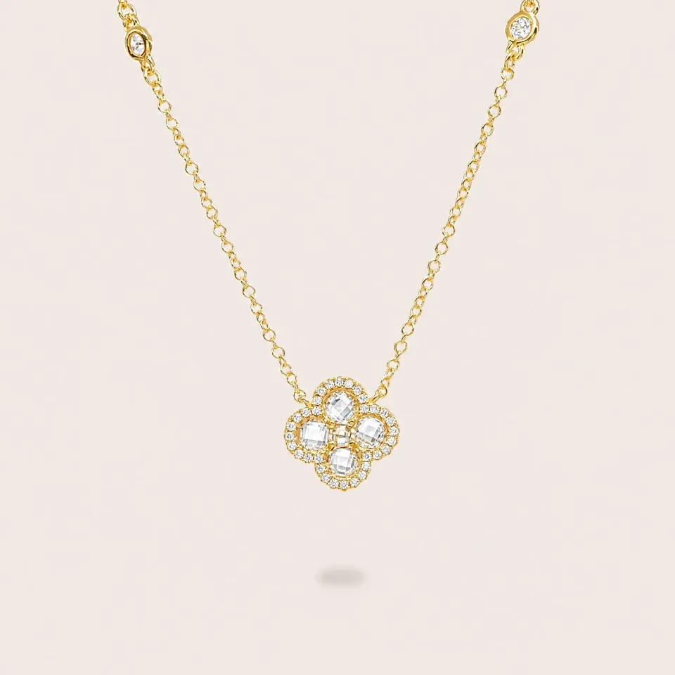 Ultima Edizione fiore collier fleur blanche