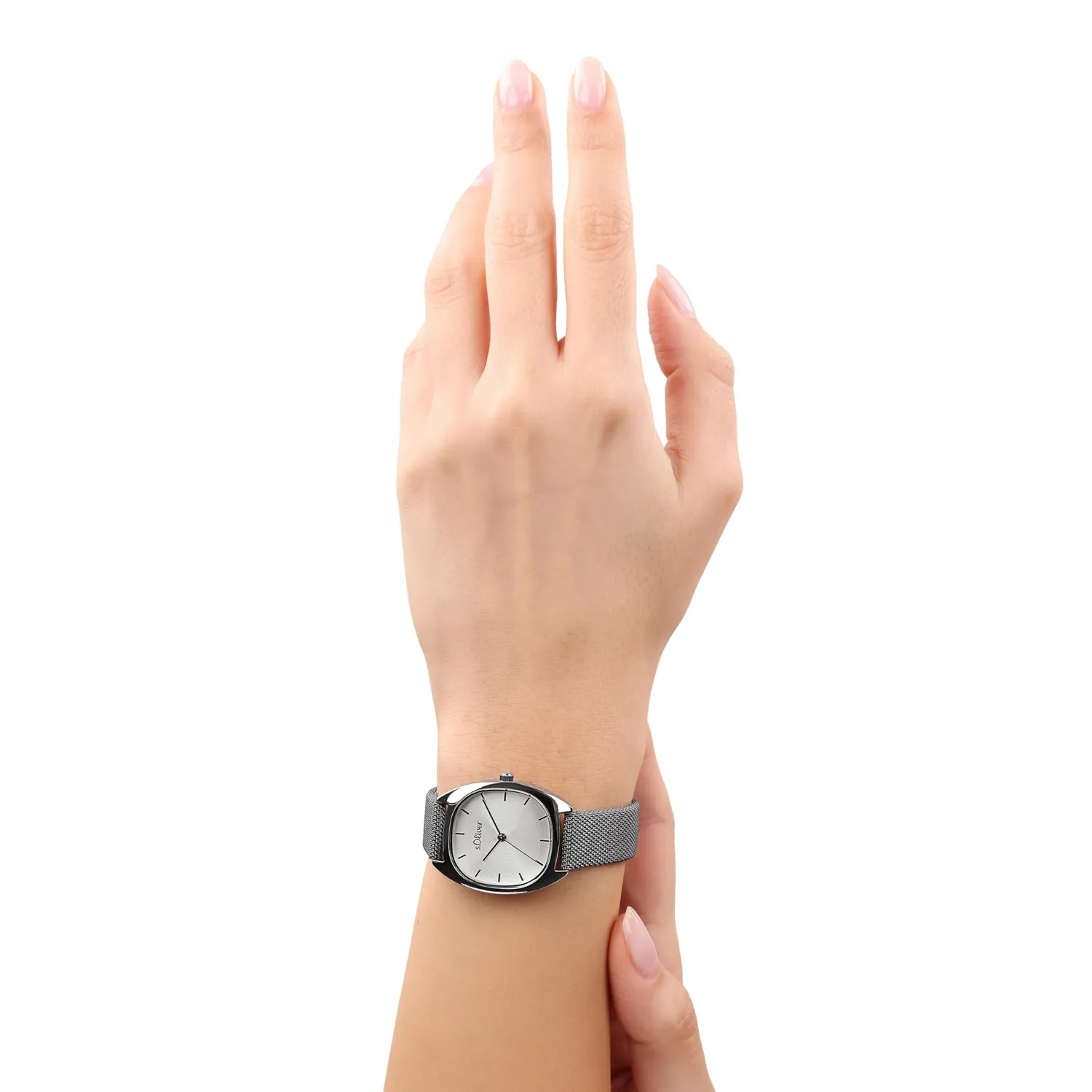 s.Oliver montre femme textile abricot quartz étanche