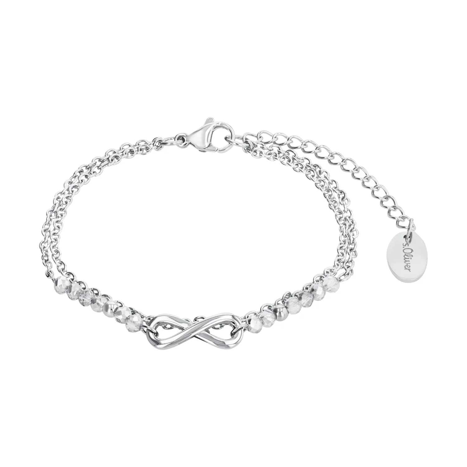 s.Oliver Infinity Groß bracelet argent zircon 17-19 cm
