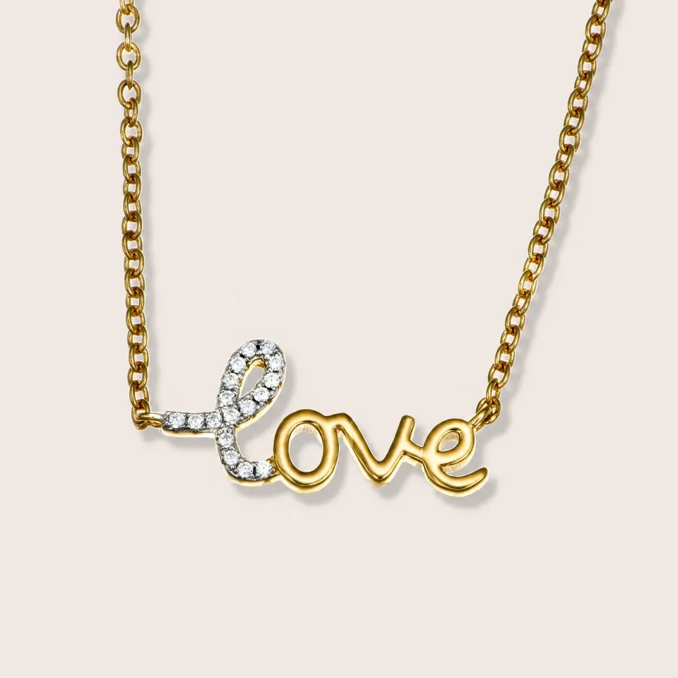 Ultima Edizione Love pendentif cœur message