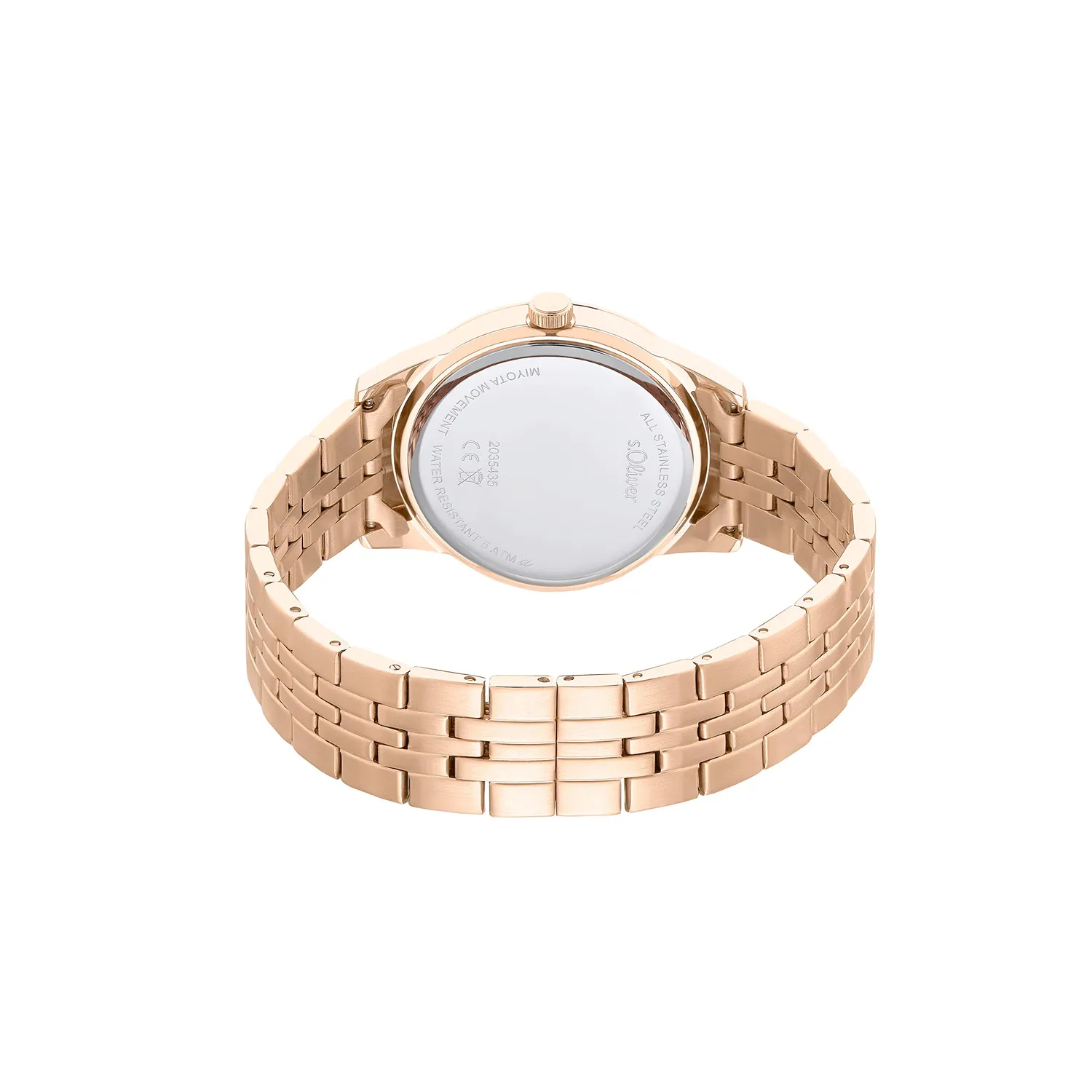 s.Oliver montre femme acier rosé quartz 5 ATM